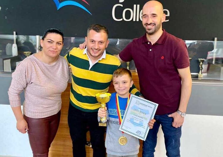 Младиот шахист од Струмица Мартин Гоцев – шампион на Отвореното првенство на град Скопје за млади до 8 години