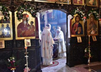 Света Божествена литургија во чест на Светите Петнаесет Тивериополски свештеномаченици