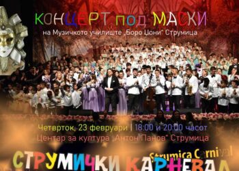 „КОНЦЕРТ под МАСКИ“ на Музичкото училиште „Боро Џони“