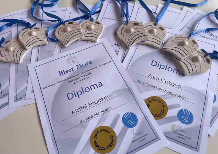 Голем успех во Хрватска на учениците – готвачи од струмичкото училиште „Димитар Влахов