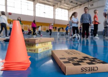 Донирани спортски реквизити за ООУ „Даме Груев“ во селото Куклиш