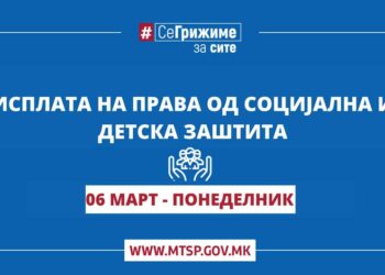 Почна исплатата на правата од социјална, детска и цивилна заштита за месец февруари
