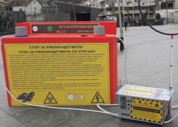 Со креативен активизам против рибокрадството во струмичко со употреба на струја