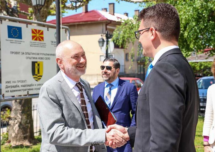 Евроамбасадорот Дејвид Гир во работна посета на Општина Ново Село