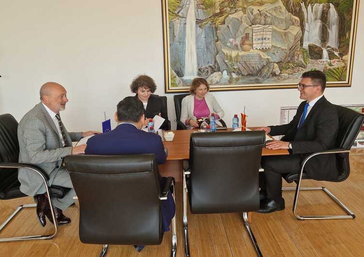 Евроамбасадорот Дејвид Гир во работна посета на Општина Ново Село