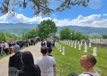 Церемонија на бугарските воени гробишта во струмичко Ново Село, присутни свештеници и на МПЦ–ОА и на БПЦ