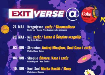 Во Струмица на 3 јуни – Фестивалот EXIT и Coca-Cola го носат најдоброто светско фестивалско VR-искуство