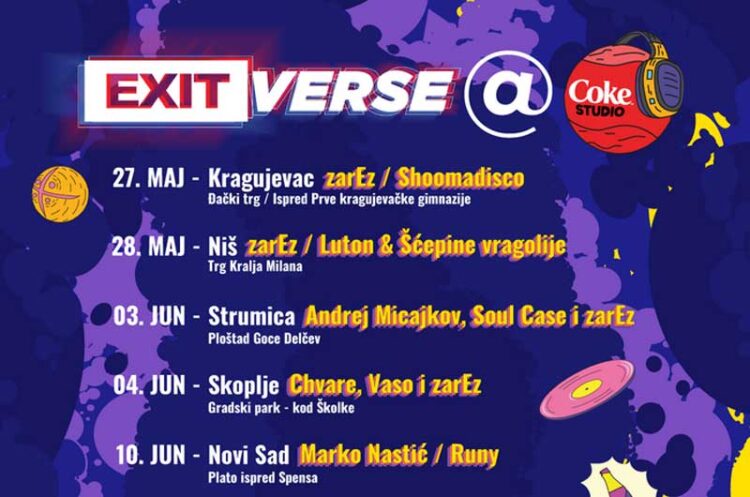 Во Струмица на 3 јуни – Фестивалот EXIT и Coca-Cola го носат најдоброто светско фестивалско VR-искуство