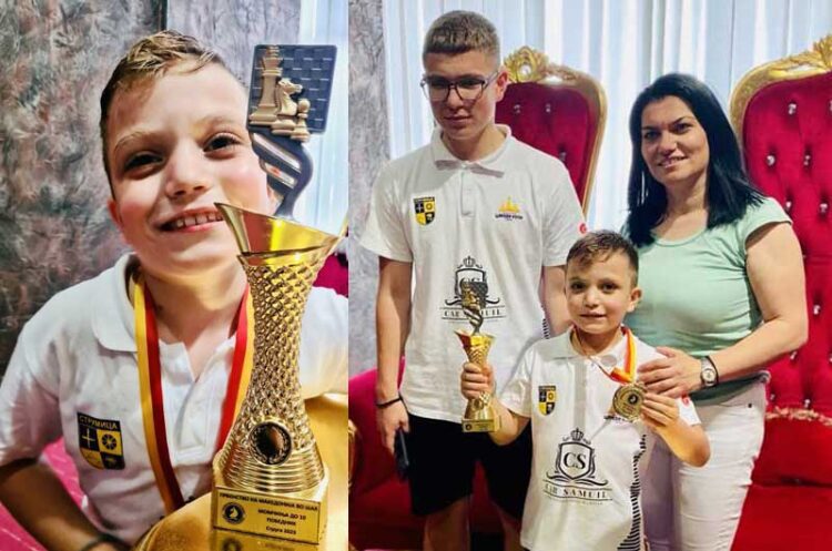 Струмичанецот Мартин Гоцев победник на „Шаховското младинско државно првенство на Македонија 2023“ во групата за деца до 10 години