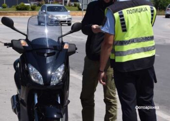 Во акциска контрола СВР Струмица казни 26 мотоциклисти