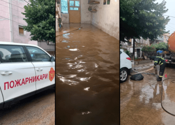 Дваесеттина пожарникари постапуваат по повеќе од 60 пријави за последици од невремето во Струмица, молат за разбирање