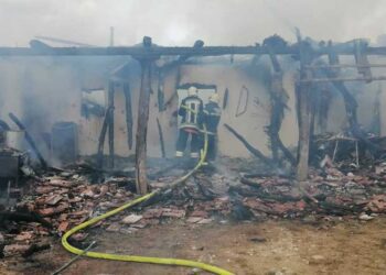 Пожар во селото Костурино – опожарени помошни простории