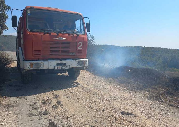 Голем пожар кај Костурино, 15-тина пожарникари се обидуваат да го изгаснат
