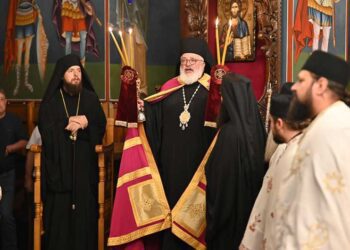 Грчкиот Митрополит на Додимотихо, Орестиада и Суфли служеше во Црквата „Св. Петнаесет“