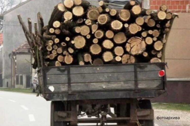 Полициски службеници фатиле жител на Банско со огревно дрво натоварени на трактор со приколка, нежигосани и без документи