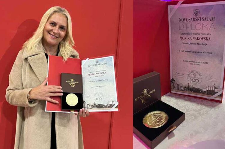 Туристичката агенција „Нова Травел“ со посебно признание за развој на туризмот на Новосадскиот саем