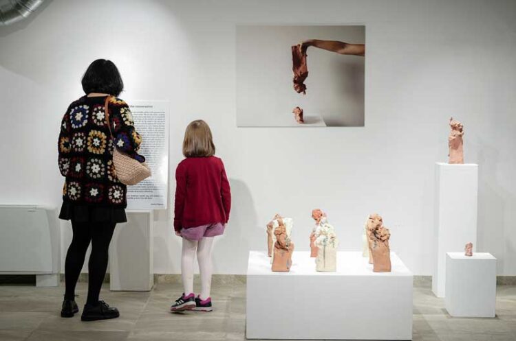 Во Градската уметничка галерија поставена изложбата „На работ на зборовите“