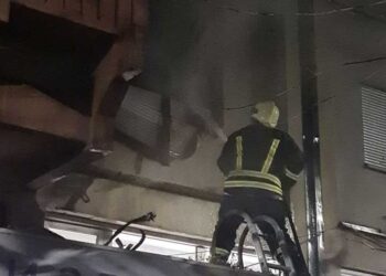 Пожар во центарот на Струмица – гореше стан на улицата „Васил Сурчев“