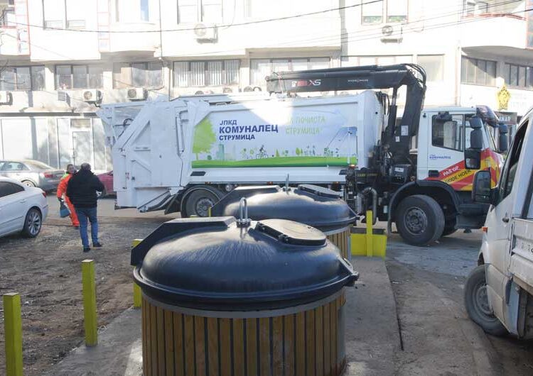 Ставени во функција подземните контејнери на шест локации во градот Струмица