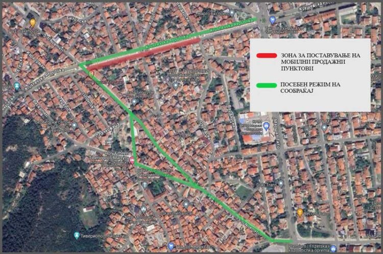 Во недела и понеделник посебен режим на сообраќај кон Црквата „Свети Петнаесет“