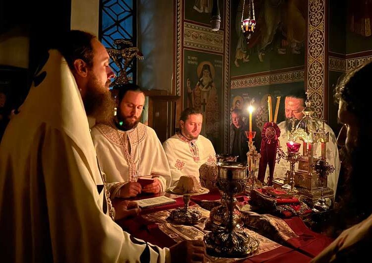 Епископот г.Јаков отслужи сеноќно бдение со Света Божествена Литургија на последната ноќ од веќе старата 2023 година