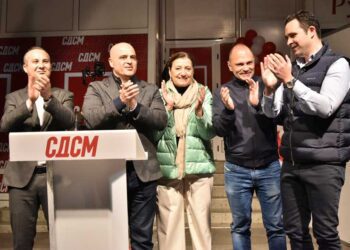 СДСМ отвори Изборен штаб на струмичкиот плоштад – најавија победа на претстојните Претседателски и Парламентарни избори