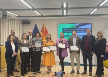 Струмичанката Сузана Мицева и Александар Методијев добитници на наградата за најдобра новинарска сторија што ги доделува СЕММ