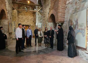 Кандидати за пратеници и дел од раководството на ВМРО-ДПМНЕ во посета на Викарниот Епископ Стобиски г. Јаков