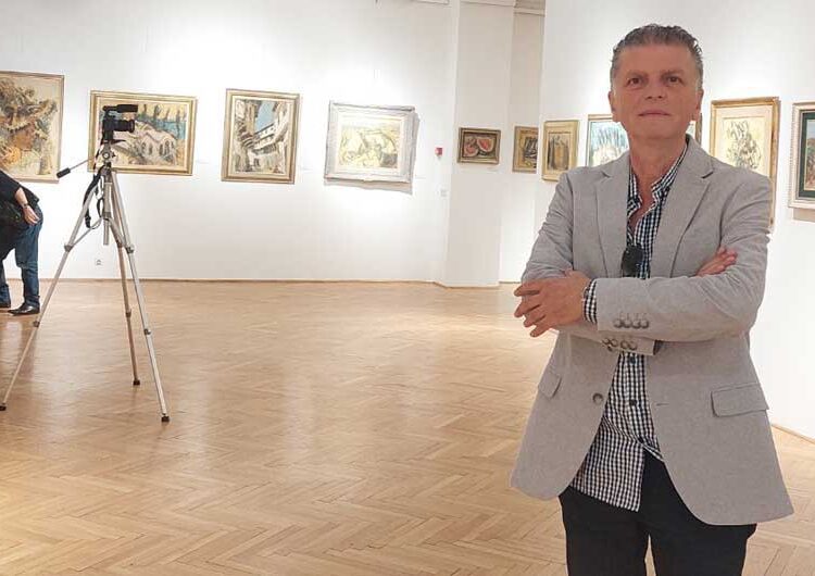 Во Белград е поставена изложба на познатиот академски сликар Стојан Пачов, родум од Струмица