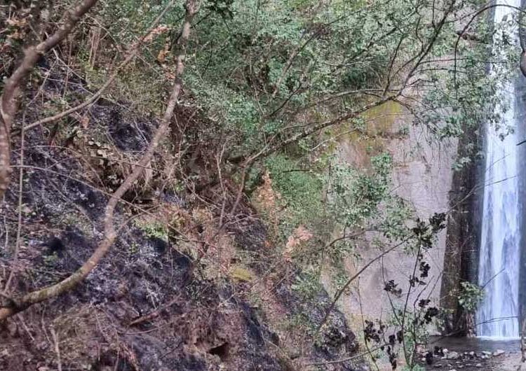 Запален мостот под Смоларскиот водопад – пожарот се проширил во околината