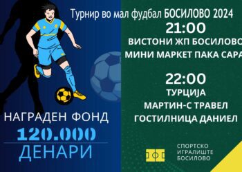 Вечерва почнува турнирот во мал фудбал „БОСИЛОВО 2024“