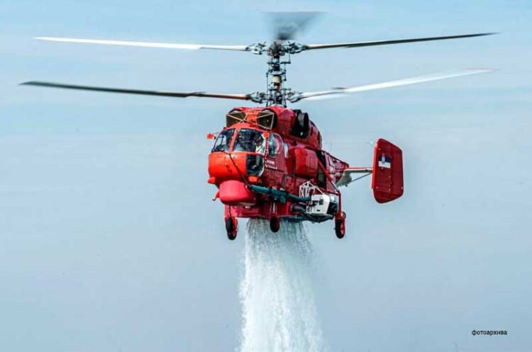 Пожарот на планината Огражден сé уште активен, денеска се гасне со помош на српски и турски хеликоптери