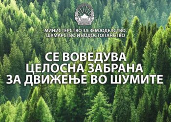 Од денеска се воведува целосна забрана за движење во шумите