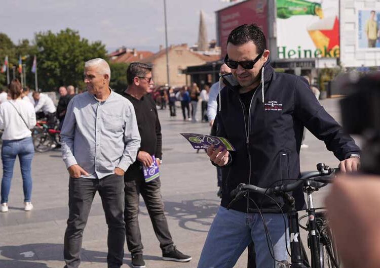 Во Струмица одбележана Европската недела на мобилност – градоначалникот Костадинов најави дополнителни 5.4 километри нови велосипедски патеки