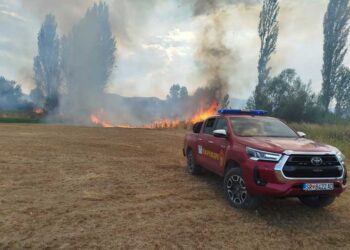 Два пожари вчера во струмичко – гореле ниска вегетација и депонија
