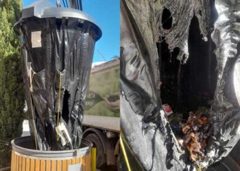 „Комуналец“ апелира до граѓаните да одбираат што фрлат во полуподземните контењери – недогасени отпадоци од оган ги уништуваат