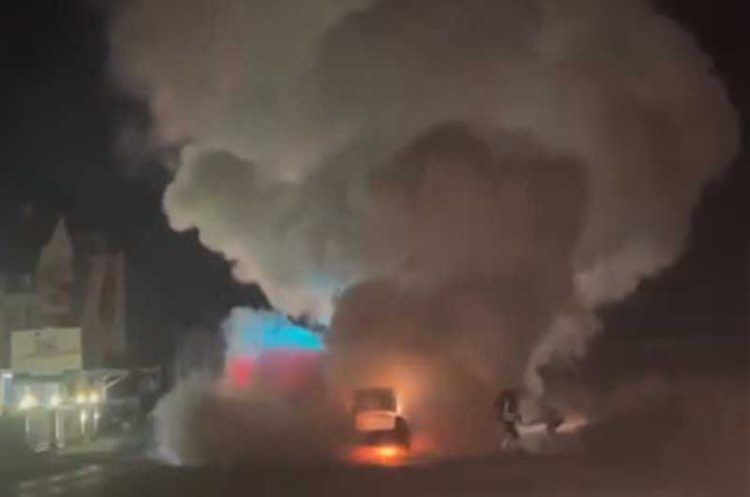 Гореше автомобил на патот Струмица – Дабиле