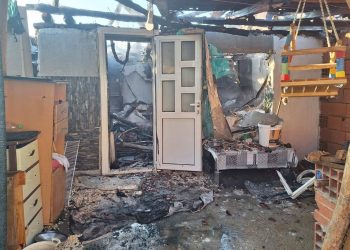 Пожар во куќа во Василево