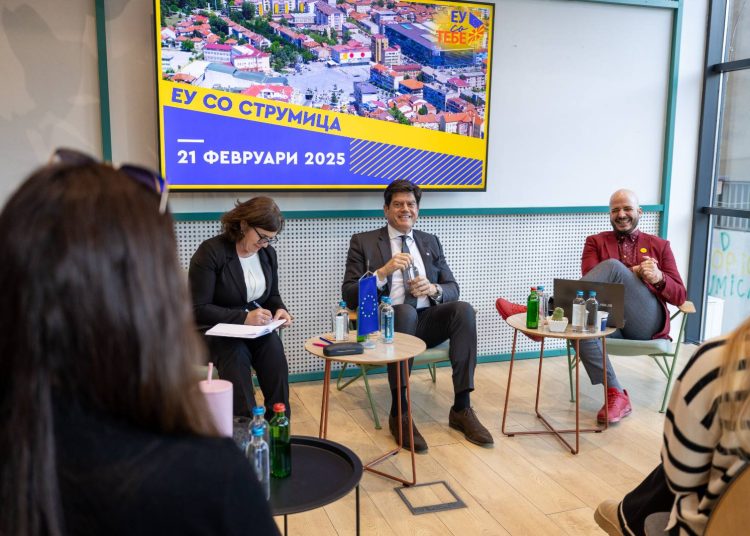 Евроамбасадорот Михалис Рокас денеска беше во посета на Струмица