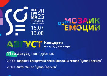 Првата концертна вечер на „Струмица ОПЕН фестивал 2025“ во чест на Џоко Ѓоргиев
