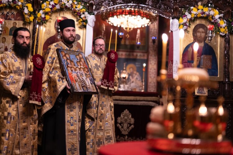 Празнична вечерна богослужба во манастирот на Светите Петнаесет во пресрет на патрониот празник на Струмица